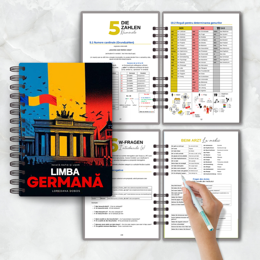 Pachet complet pentru învățarea limbii germane – Limba Germană de Acasă – Model 2025