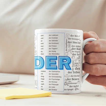 Tassen, die dir DER, DIE, DAS beibringen!
