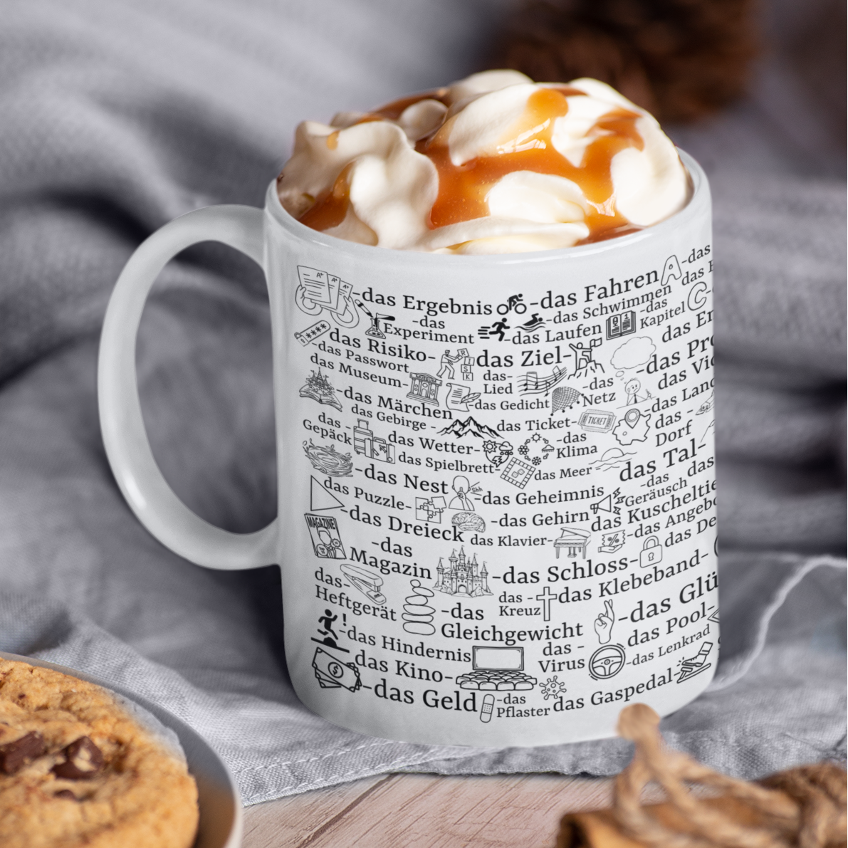 Tassen, die dir DER, DIE, DAS beibringen!