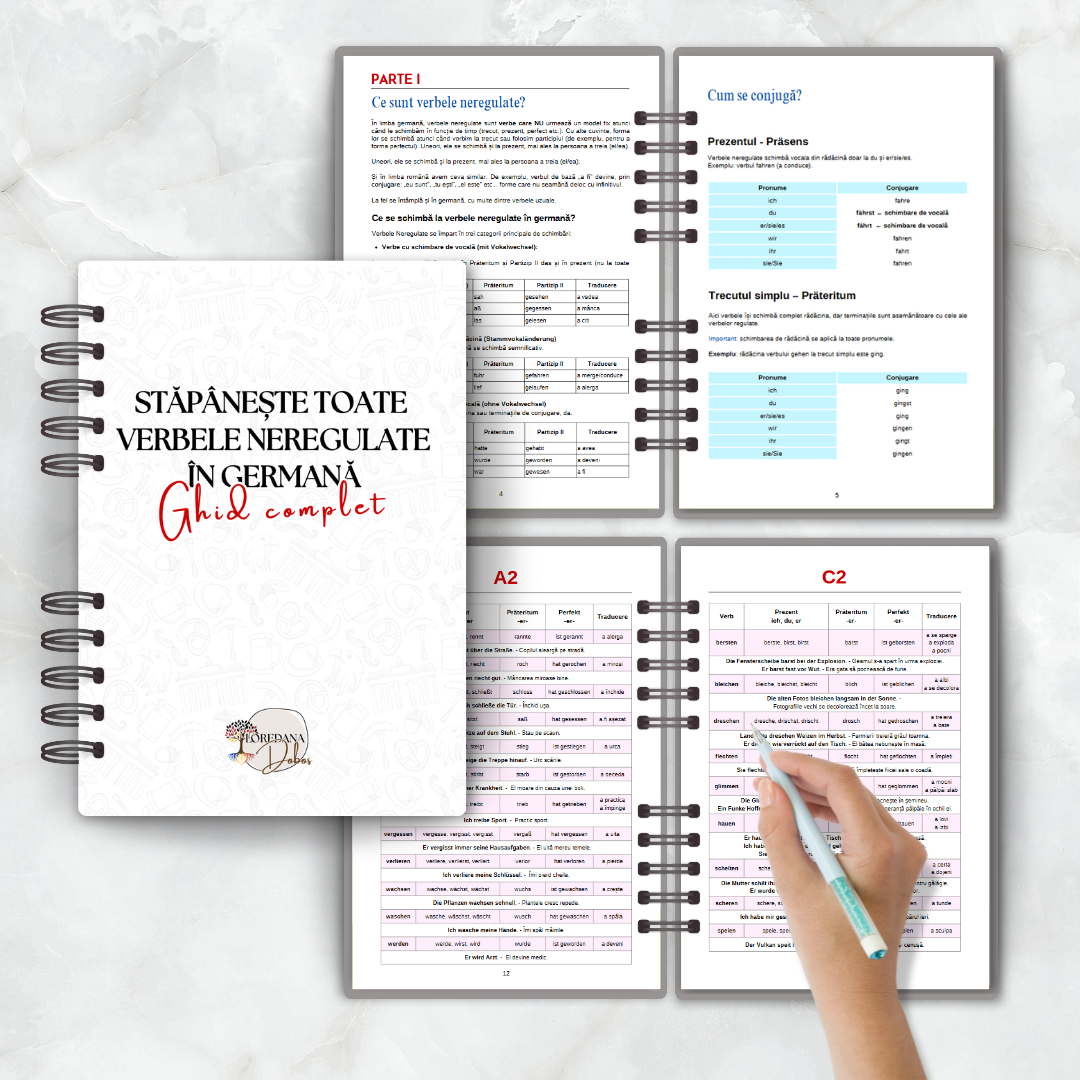 Ghid - Stăpânește verbele neregulate în germană