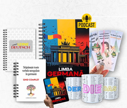 Pachet complet pentru învățarea limbii germane – Limba Germană de Acasă – Model 2025